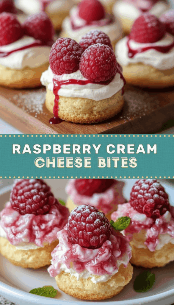 Raspberry Cream Cheese Bites – Tasty By Nora