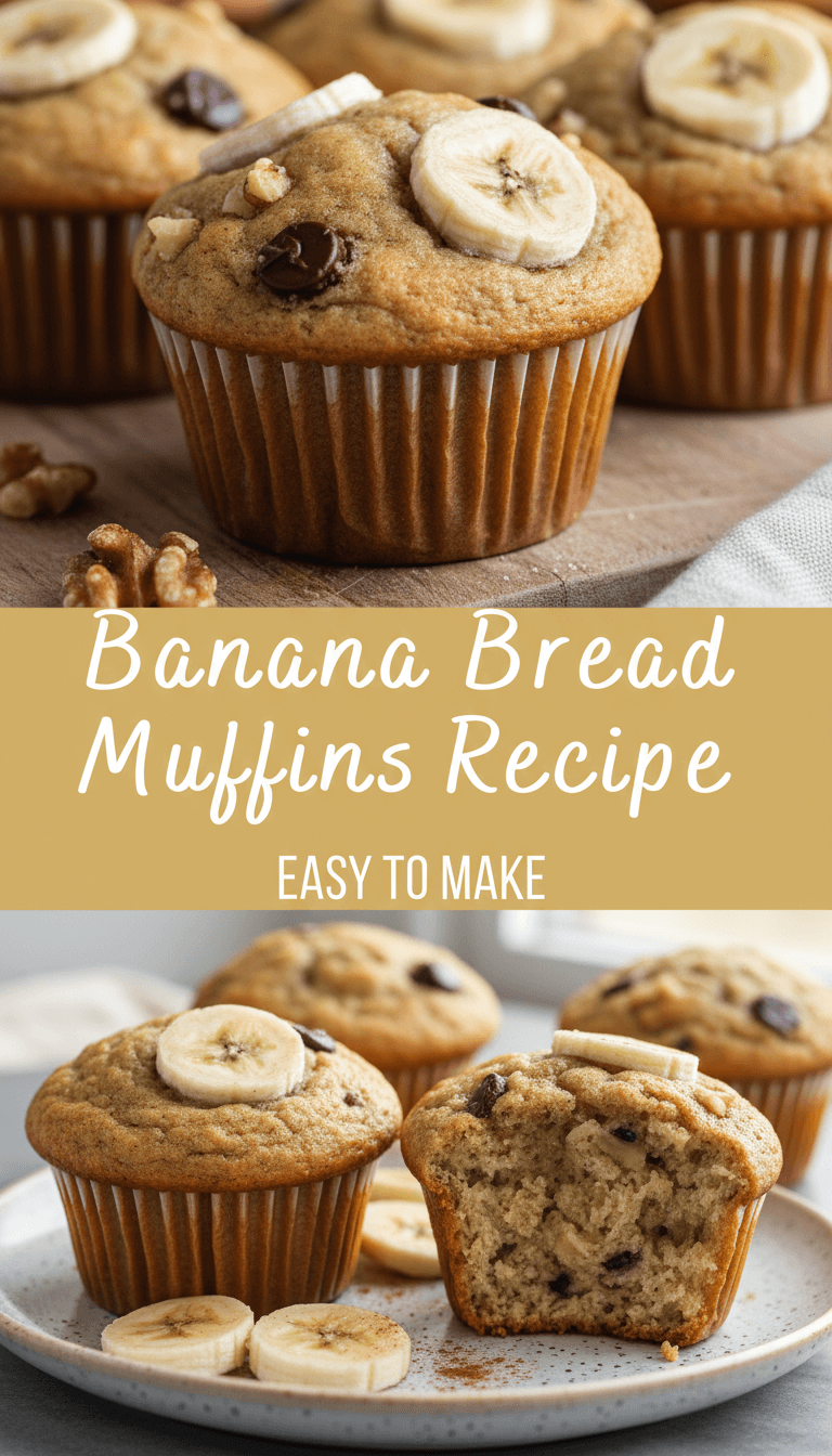 Banana Bread Muffins Recipe – Tasty By Nora