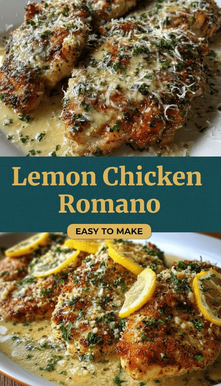 Lemon Chicken Romano – Tasty By Nora