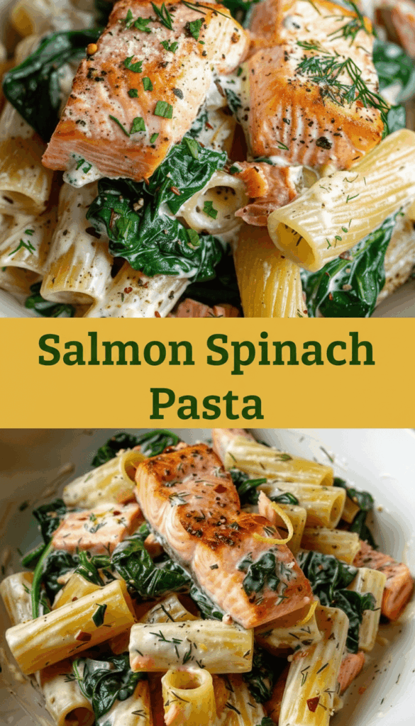 Salmon Spinach Pasta – Tasty By Nora